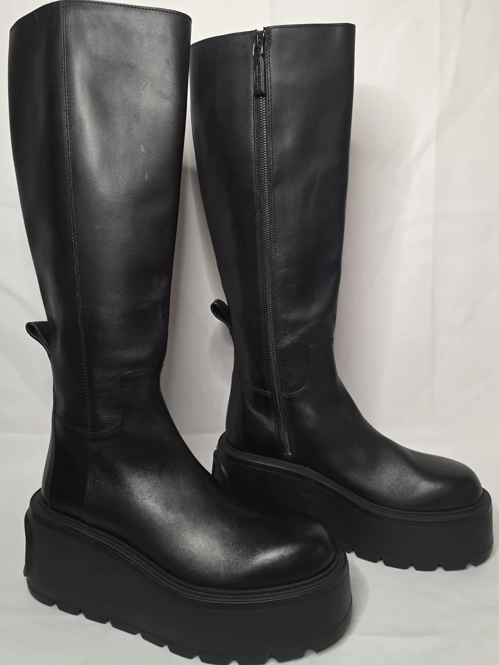 Valentino Garavani Black Over-the-Knee Platform Boots